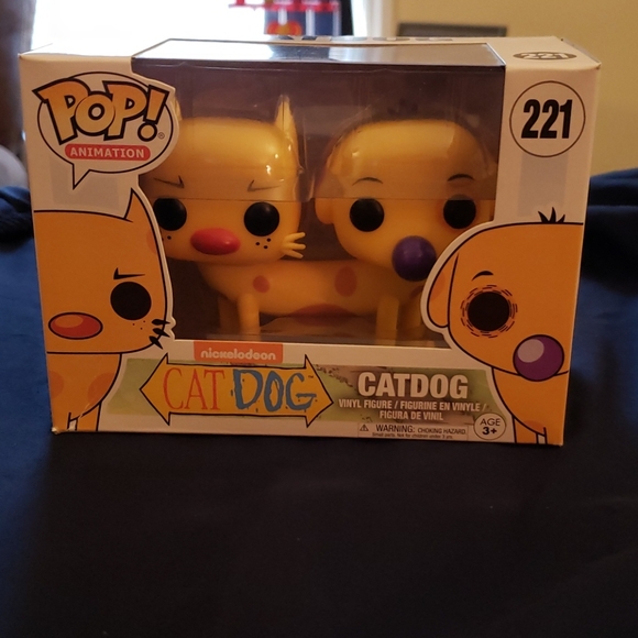 cat dog funko pop